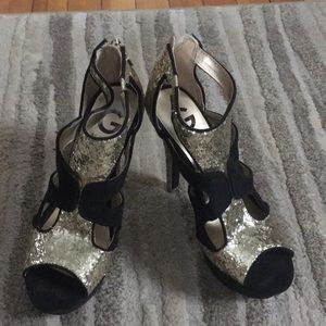 Size 5 1/2 platform heels by Guess